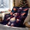 Gizmo (Gremlins) Pattern Blanket for Home Decoration, Bed, Sofa, Car Travel, Camping, Suitable for All Seasons, Birthday Christmas Gift