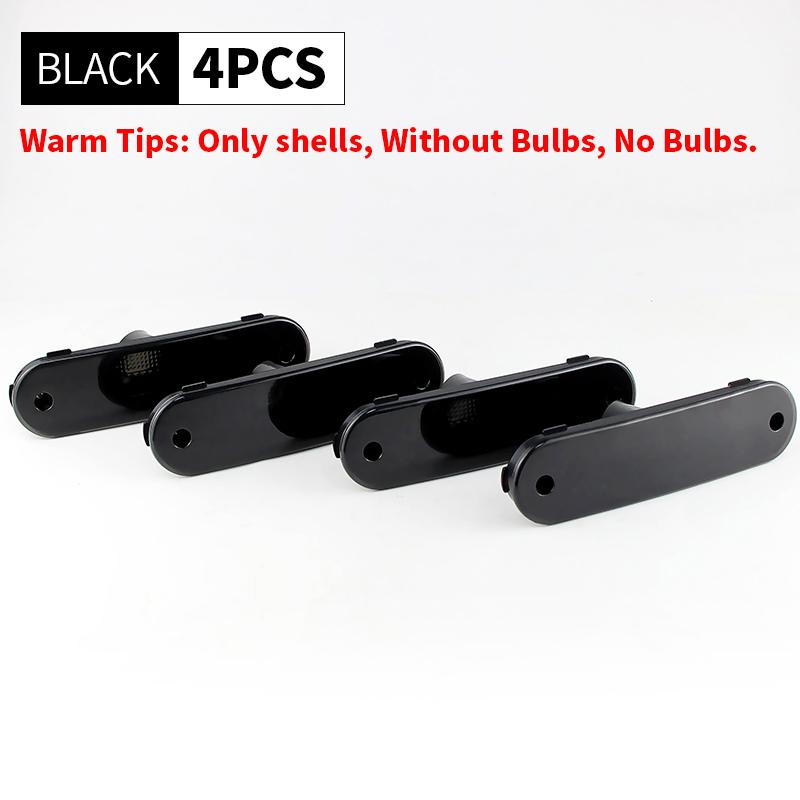 4PCS Only Shells Car Fender Position Light Housing Covers For Mazda NA Miata MX-5 1990-1997 Mazda NB Miata MX-5 1998-2005 Black without bulbs