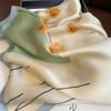 Luxury Print Spring Neck Tie Shawl  Silk Square Scarf Women Wraps Female 70cm Hair Hand Wrist Headkercheif Hijab Bandana