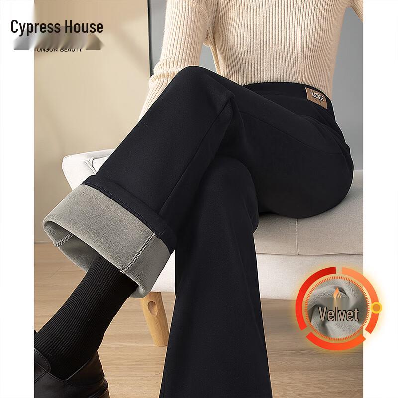 

Women s High-Waist Fleece-Lined Flare Pants M