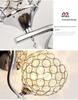 Modern Minimalist LED Crystal Wall Lamp - Energy-Saving Warm Lighting for Bedroom & Living Room
