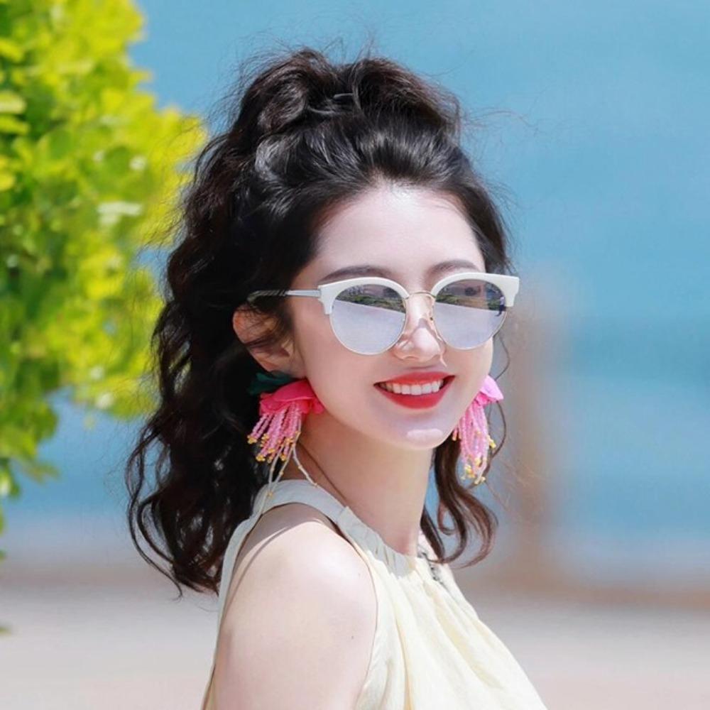 Exaggerated Flower Dangle Earrings Sweet Petals Stud Earrings Fashion Beach Earrings  Party