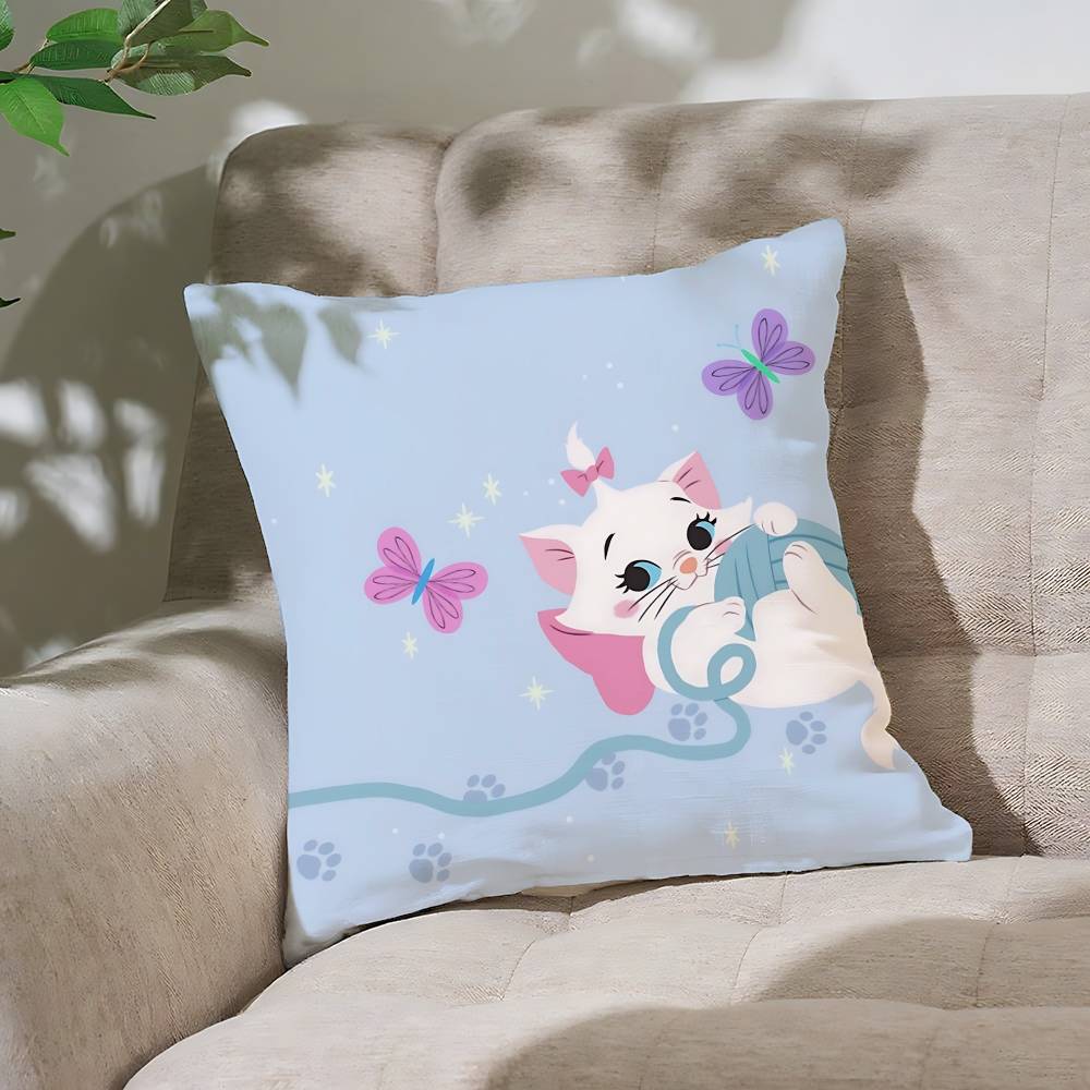 Cute TThe AAristoCatseS Throw Pillow Covers Pattern Cushion Cover Suitable For Sofa Bedroom Car Pillow Cover