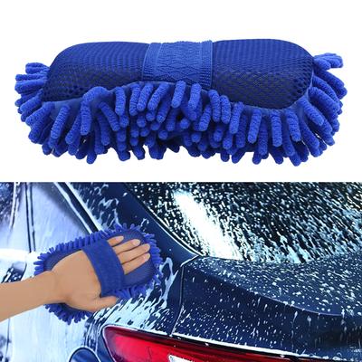 Car Window Body Washing Gloves Car Cleaning Soft Microfiber Chenille Motor Motorcycle Brush Washer