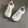 Leather mesh dad shoes women's thin new summer breathable hiking shoes versatile platform casual sports shoes