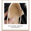 Womens Elegant Pointed-Toe Mule Sandals With Pearl Buckle 8cm Hidden Heel Slip-On Style Fall Wear