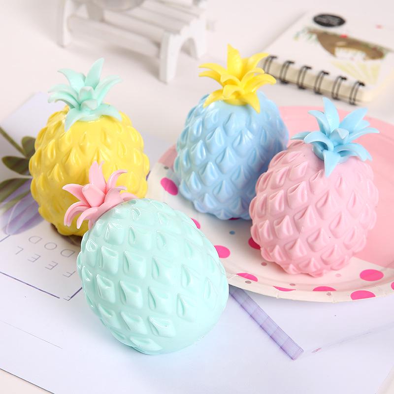 Creative Pineapple Stress Ball - Soft, Squeezable, and Fun Decompression Toy