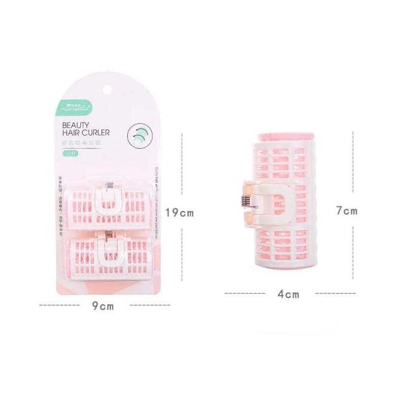 

2 шт./набор бигуди для волос пружинный зажим бигуди своими руками волнистые укладка парикмахерские инструменты для укладки случайный цвет розовый