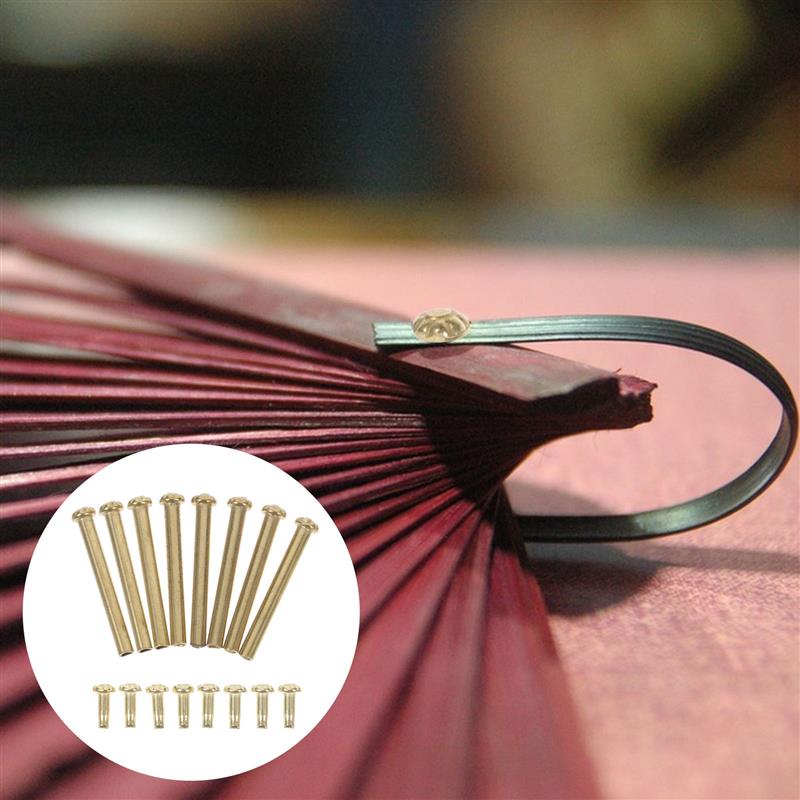 8 Pcs Replacement Rivet Pin Joint Screw Nail Hinge Connector Accessories Folding Fans Decorative Fans Folding Fan Replacement