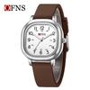 Oufanni Student Exam Watch: Silent Quartz Square Wristwatch with Night Light for Boys & Girls