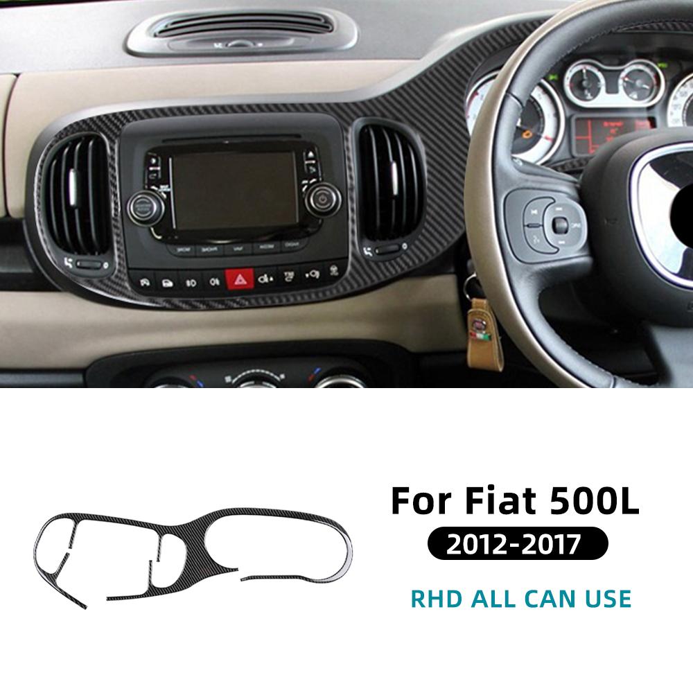 Carbon Fiber Style Interior Sticker for Fiat 500L 2012 2013 2014 2015 2016 2017 Door Handle Area