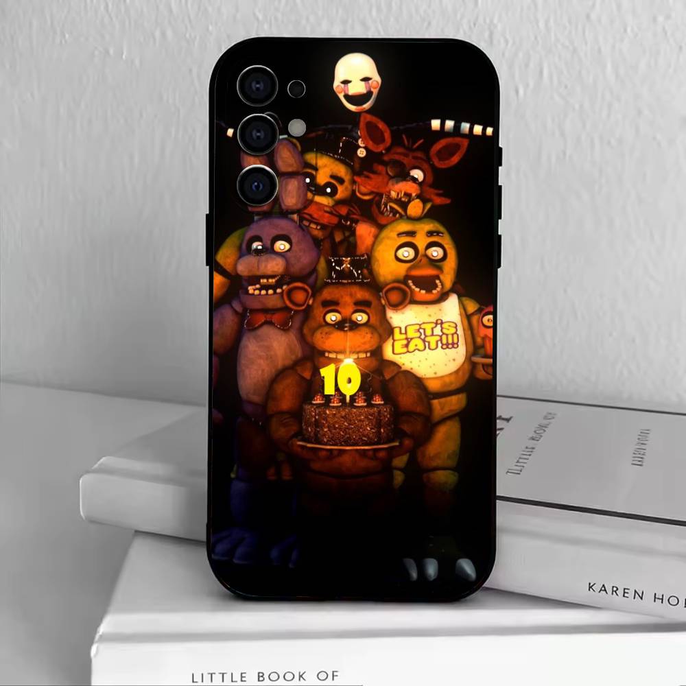 

D-FNAF-T-Five-Nights-at-Freddy s Phone Case For Samsung S25,S24,S21,S22,S23,S30,Ultra,S20,Plus,Fe,Soft Silicone Black Cover Samsung S225G