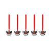5pcs Red Ribbon Christmas Tree Bells Metal Letter Xmas Tree Ornament  Home Garden Decor