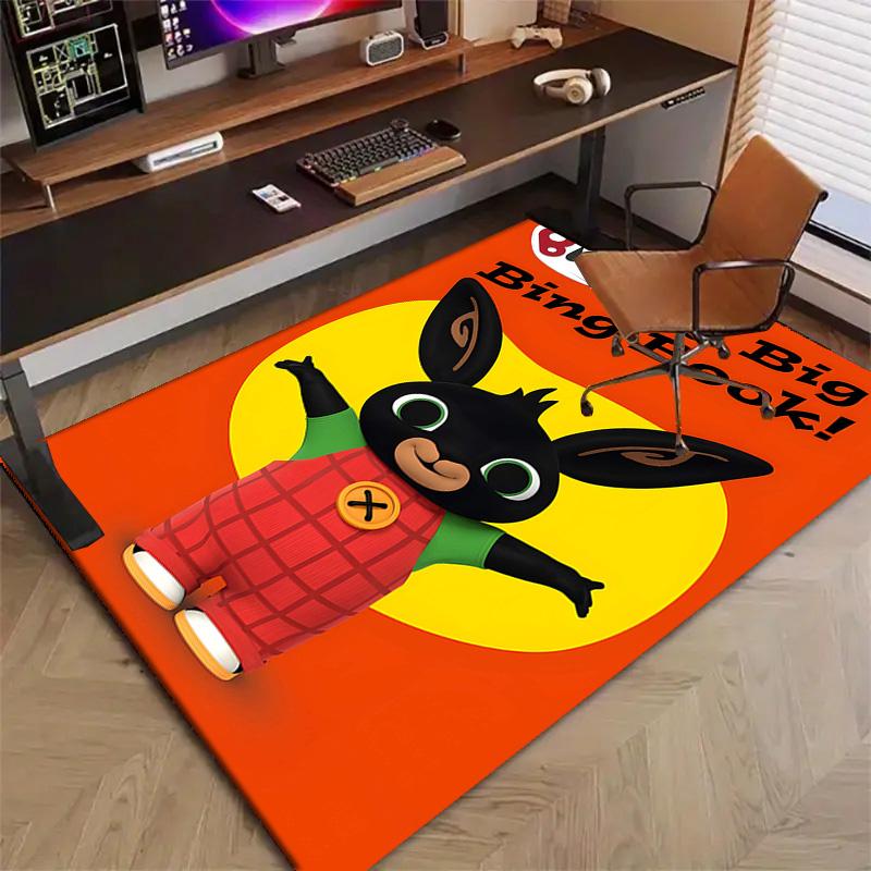 1pc Bing Bunny3 Design Printed Area Rug Carpet for Bedroom Living Room Home Decor Rugs Mat Non Slip Mat Rug for Bedside
