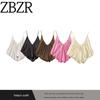 Za Autumn New Arrivals Women's Clothing Zr European and American Style Fashionable Silk Satin Textured Pleated Top 8573549 705
