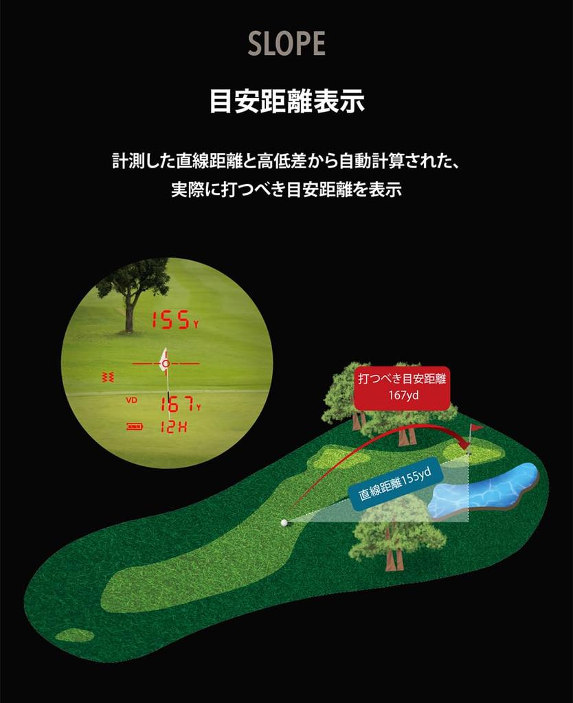 Shot Navi VoiceLaser GR Leo Golf Laser Distance Meter with OLED Made In 6x Elevation Rechargeable (Black) Dual-Color Green/Red Display, Ultra-Fast