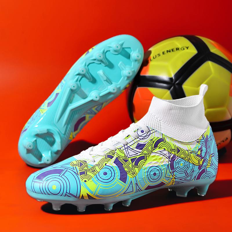 Football Shoes Men Soccer Shoes Kids Football Boots Women Professional Soccer Cleats Antiskid Chaussure Football TF/FG Outdoor Football Shoes