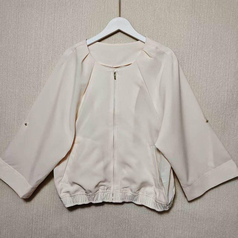 Trade Export Japan Original Order Thickness Chiffon Solid Long sleeve Shirt Women Front Placket Color Matching Design Light Luxury Spring and Autumn