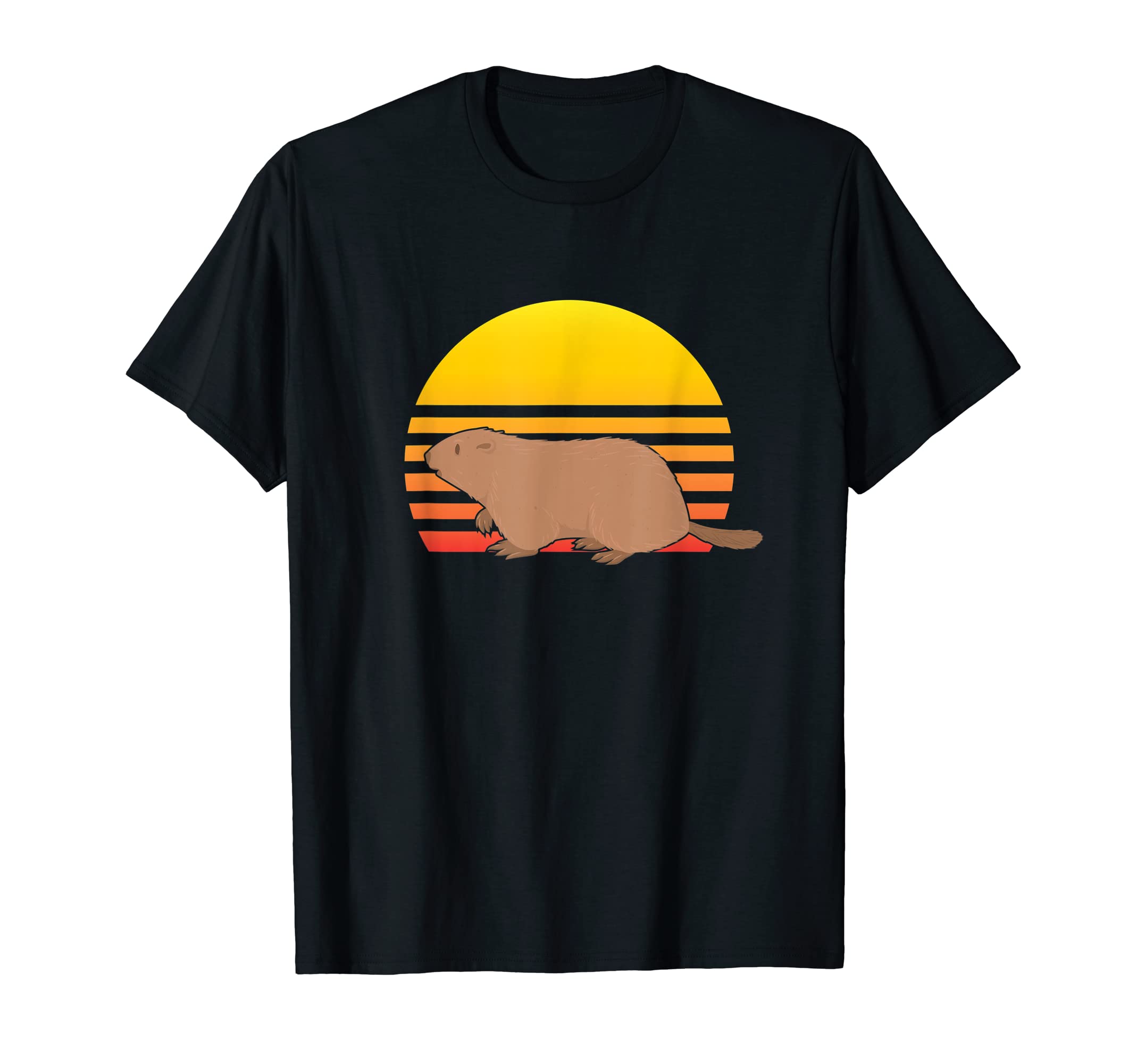 

Футболка Marmot Retro Sunset с изображением животных-мармотов, хранителей зоопарка