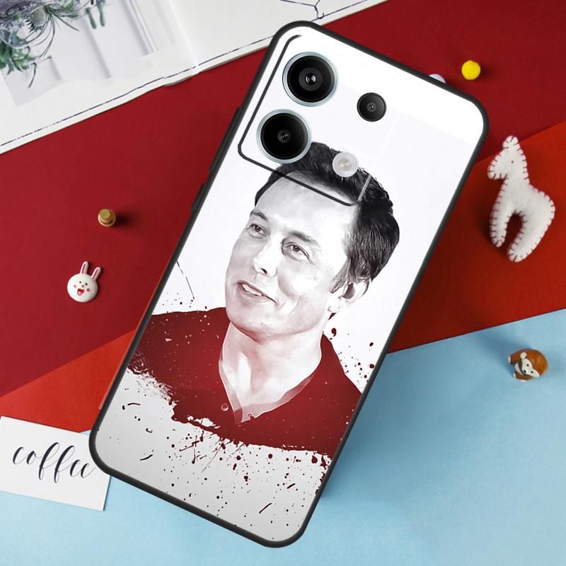 Elon Musk Case For Xiaomi Redmi Note 12 11 10 9 8 13 Pro Plus 12S 11S 10S 9S 10A 9C 10C 12C 13C Cover