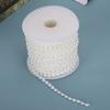 6mm 25m Faux Pearl Bead String Artificial DIY Decoration Accessories for Curtain EntranceWhite