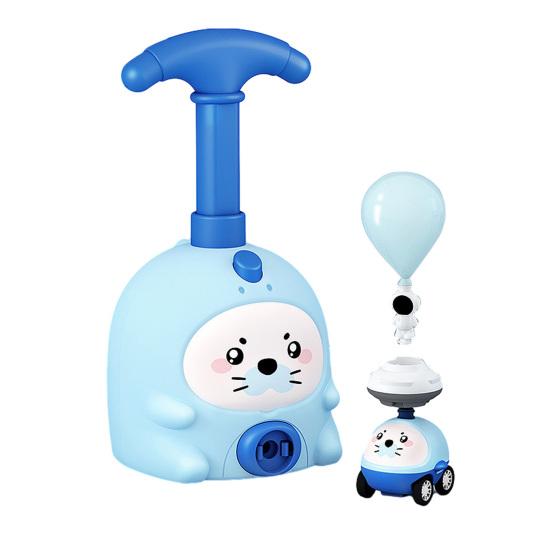 

Animal Air-Powered Balloon Car Toy with Pump Cartoon Pig Duck Seal Balloon Car Launcher Educational Toddlers Boys Girls Vehicle Toy