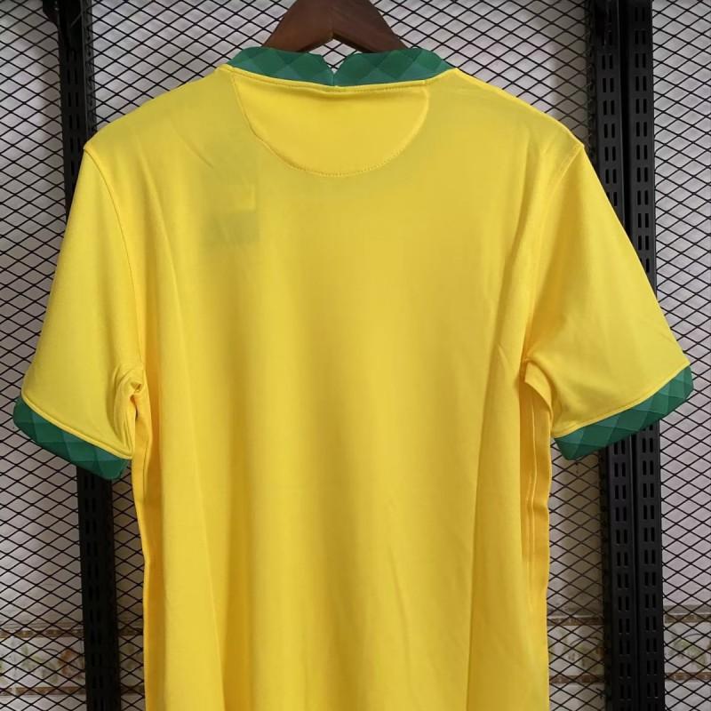Mens Brazil Copa America Home Away Soccer Jersey Neymar Jesus Firmino Style Quick Dry Football Shirt