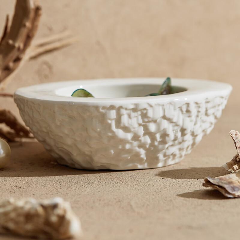 ZISIZ Stone Pattern Egg-Shaped Insulated Bowl