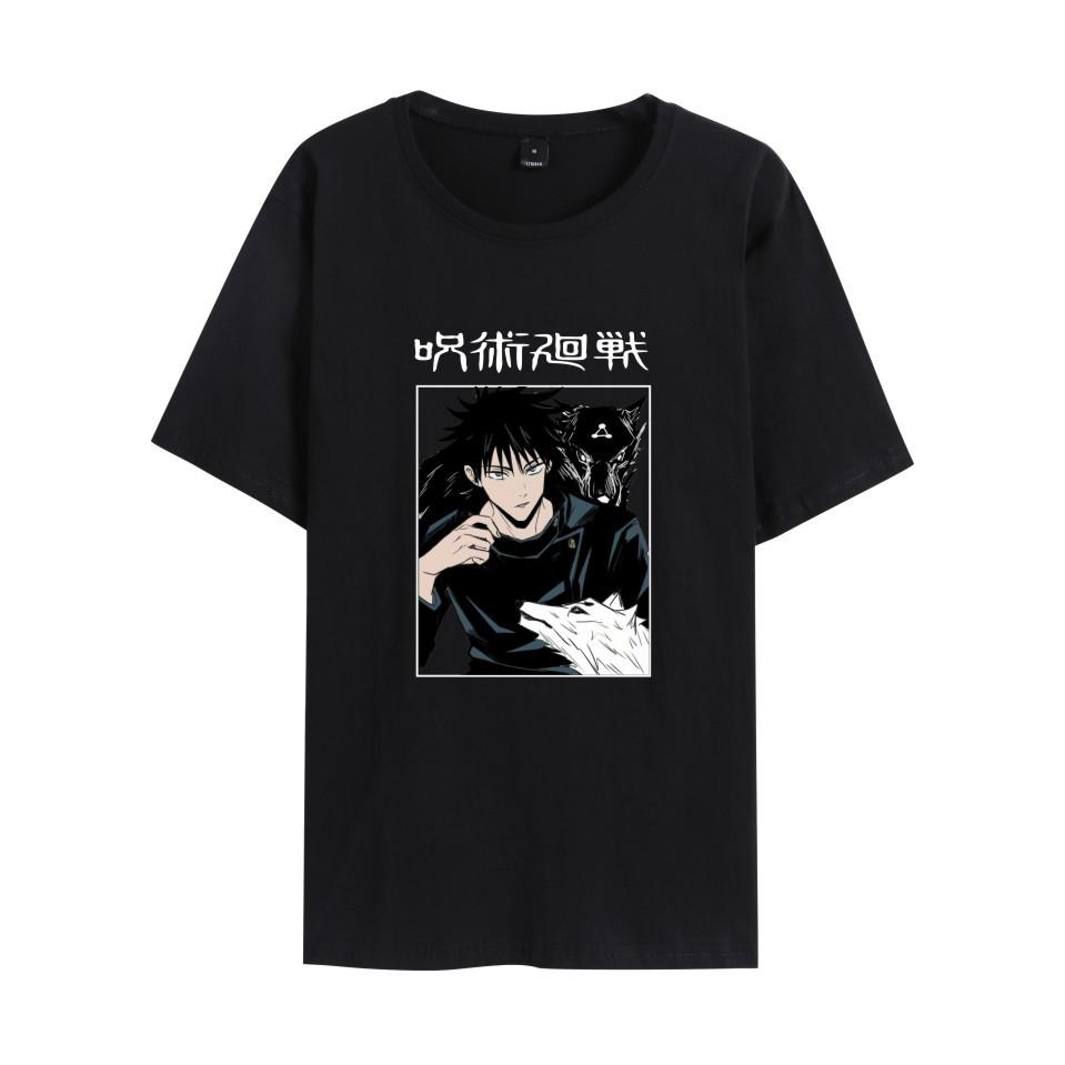 

Jujutsu Kaisen Printed Women Men s T-shirt Unisex Casual Fashion Short-sleeved Tops T-shirt XS чёрный