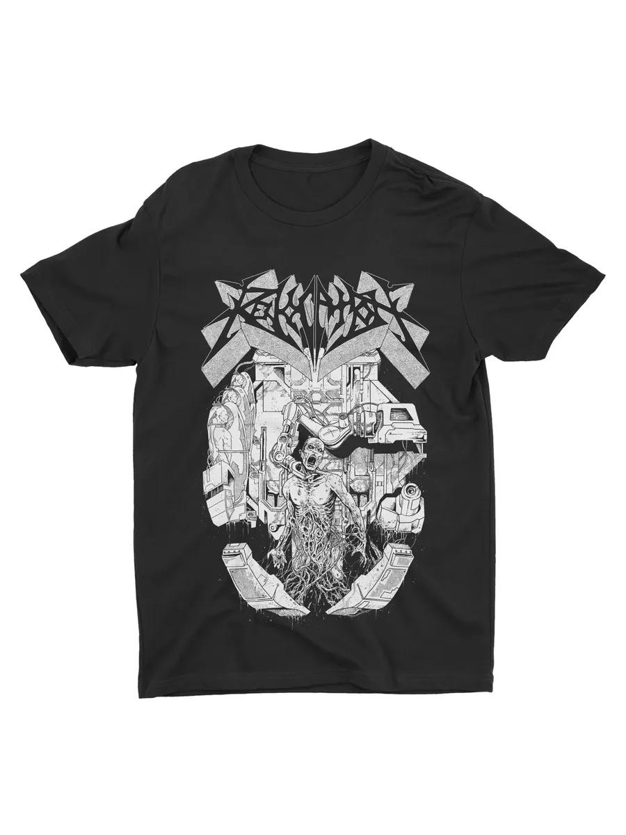 

Men s REVOCATION Graphic T-Shirt, 100% Cotton Crew Neck Short Sleeve Tee, Casual Summer Top for Daily Wear and Gift 4XL