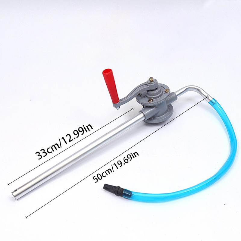 Hand Transfer Pump Small Manual Transmission Pump Aluminum Alloy Lightweight Automotive Engine Oil Extractor Hand Crank Portable