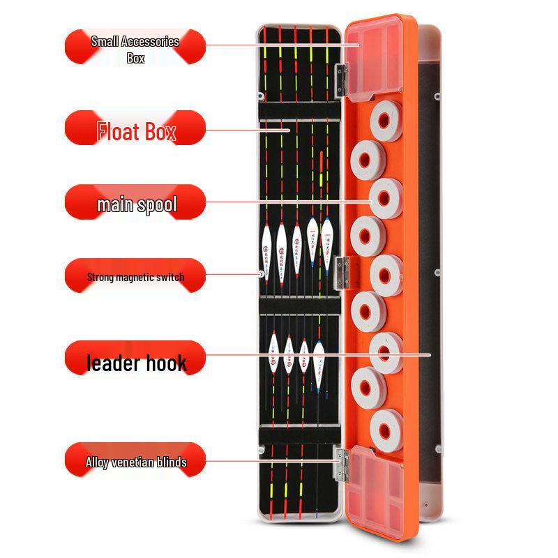 Three-Layer Multi-Functional Fishing Float and Accessories Box Set - Large Capacity Leader Line Organizer