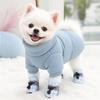 4Pcs Anti-slip Winter Dog Shoes Warm Pet Snow Boots Fashion Pet Shoes  for Small Medium Dog