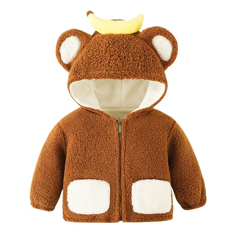 Kids' Coats: Boys & Girls Velvet Cotton Outdoor Cardigans, Autumn/Winter Collection