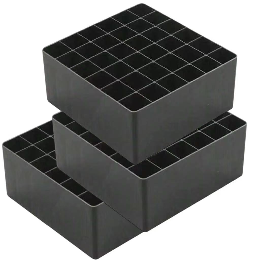 36-Grid Plastic Marker Pen Storage Tray - Empty Organizer Box for Art Supplies, Crafts & School Stationery