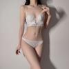 Amazon's new deep V hollow embroidered bra sexy fishbone shapewear women's gathering breathable bra