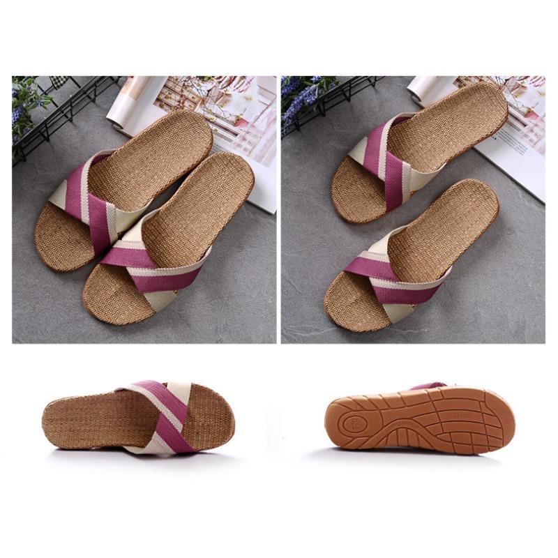 New Vintage Linen Slippers for Women