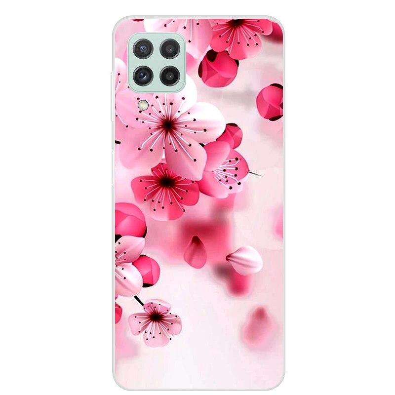 

Чехол для Samsung A22, силиконовый мягкий чехол для телефона с волком и львом с цветочным принтом на Samsung Galaxy A22 5G 4G GalaxyA22 A 22, прозрачный чехол из ТПУ Samsung A22 4G