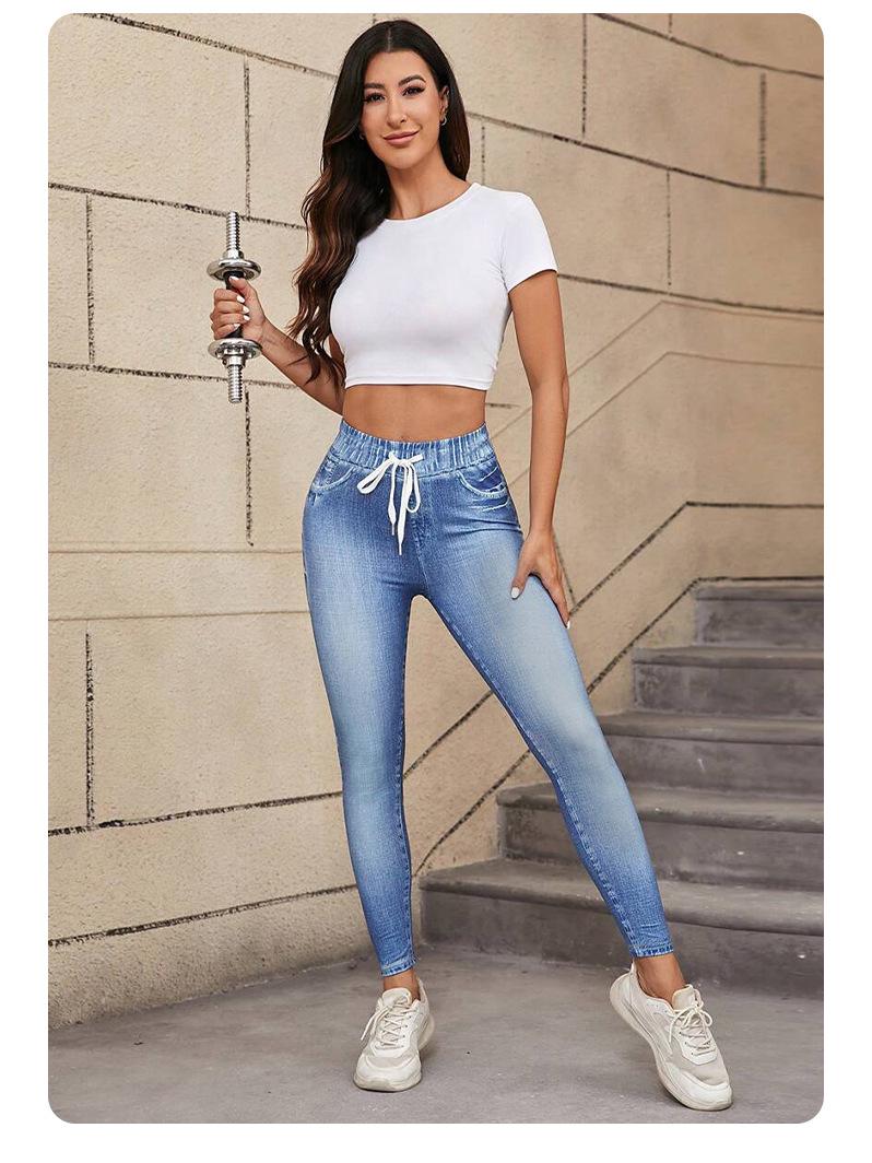 

Леггинсы для йоги с принтом с высокой талией - Контроль живота, Подтяжка бедер, Эластичные, Универсальные для велоспорта и фитнеса Medium