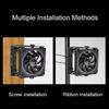 Adjustable Automotive Fan Mount Corrosion Resistant Metal Bracket 360 Degree Rotation Easy Installation Car Cooling Accessory