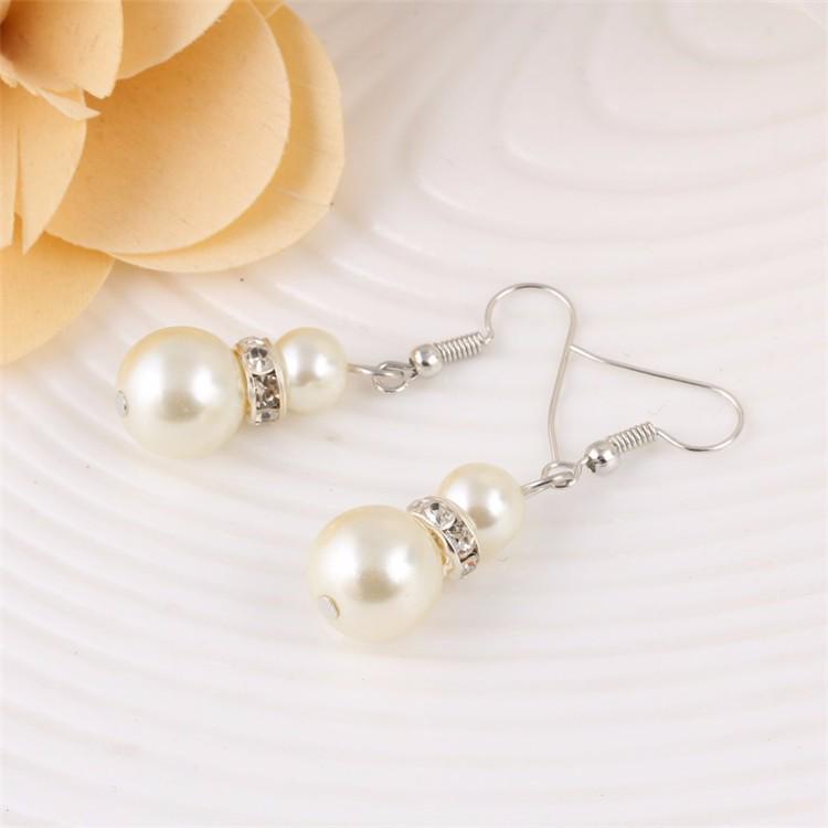 Klasický dámský šarm perleťový náhrdelník náušnice náramek dámská nevěsta luxusní party šperků