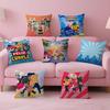 Cartoon S-Sicherheit Sheriff L-Labrador Personalisierte Kissenhülle Kinderzimmer Wilde Party Deko Kissenbezug Kindergeburtstag Dusche Geschenk