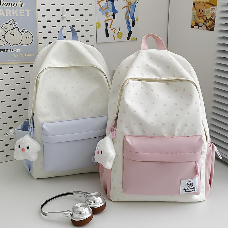 Schoolbag new small fresh cute ins large capacity schoolbag female junior high school high value backpack versatile backpack