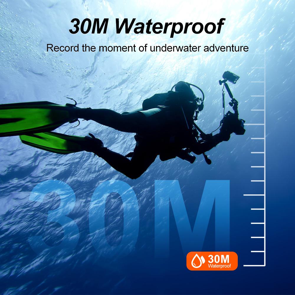 Action Camera, 4K High-definition Underwater Camera, Wireless WiFi Waterproof Outdoor Digital Camera