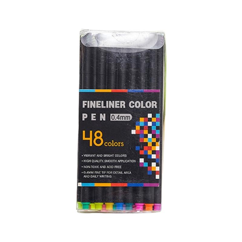 Multicolored Gel Pen Assorted Color Journaling Pen Colorful Drawing Pen 0.4MM Needle Tip for Writing Journaling Noting