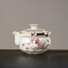 220ml Ru Kiln Persian Cat Porcelain Tea Bowl Single High-End Tea Pot Tea Maker Tea Ceremony Set Hand-Held Teapot Kung Fu Tea Pot