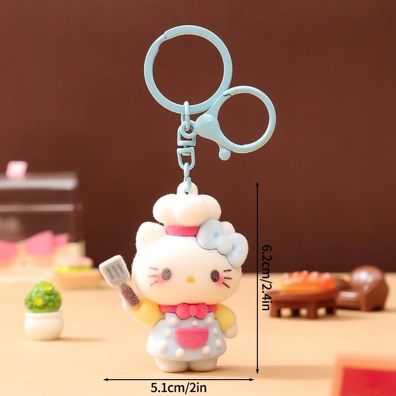 Sanrio Hello Kitty Keychains Cartoon Keyring Hanging Pendant for Backpack Charms on The Phone Bag Ornament Party Gift