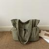 Fashionable Versatile Tote Bag, Casual Schoolbag with A Single Shoulder Strap