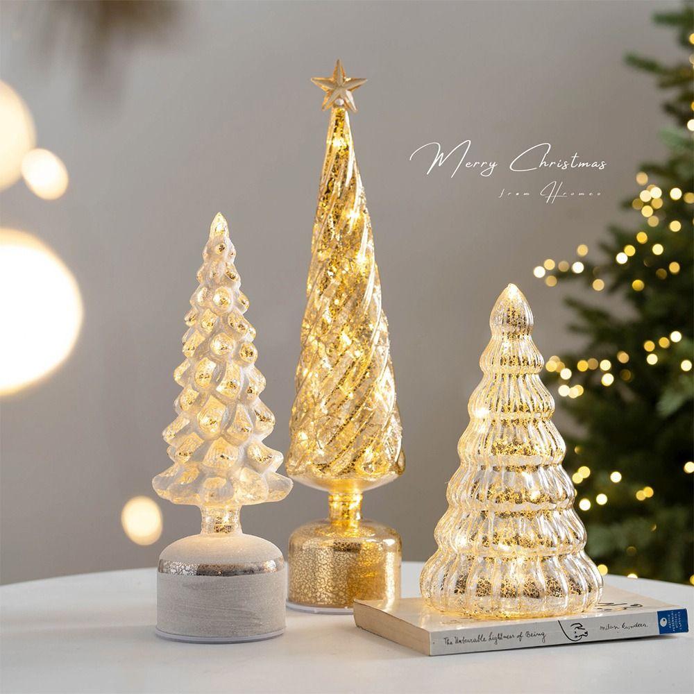 Rotating Christmas Tree Light LED Lamp Christmas Ambient Lighting  Festival Favors