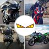 Motorcycle Headlights, Car LED Eye | Creative Decoration LED Lights,Motorcycle Modification Accessories, Auto Motorcycle Eye Motorcycle Headlights
